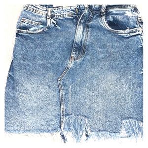 Zara jeans skirt👌✨💕